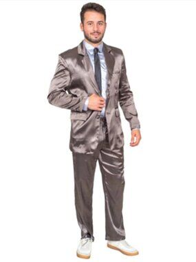 Barney Legendary Pajama Suit Silk PJ Halloween Costume Cosplay Barney Stinson L